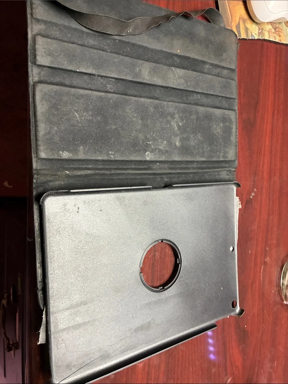 Black Leatherette Chattanooga Times iPad holder
